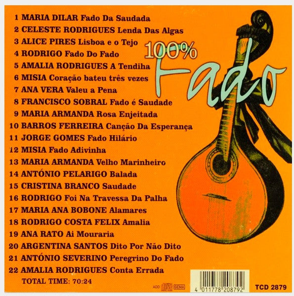 CD Various – 100% Fado - NOVO